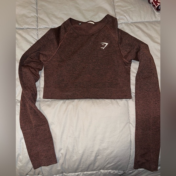 Gymshark Tops Gymshark Long Sleeve Cropped Top Poshmark